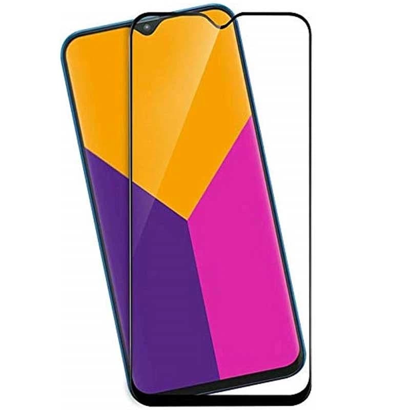 گلس تمام چسب Samsung A10 مشکی