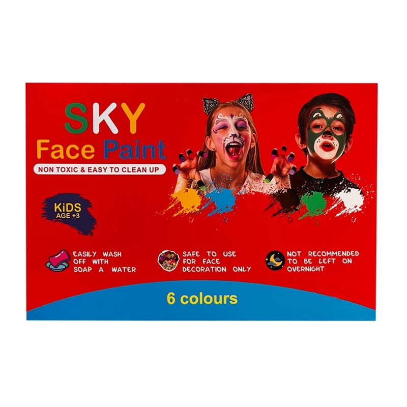 رنگ گریم صورت اسکای (Sky) بسته ۶ عددی