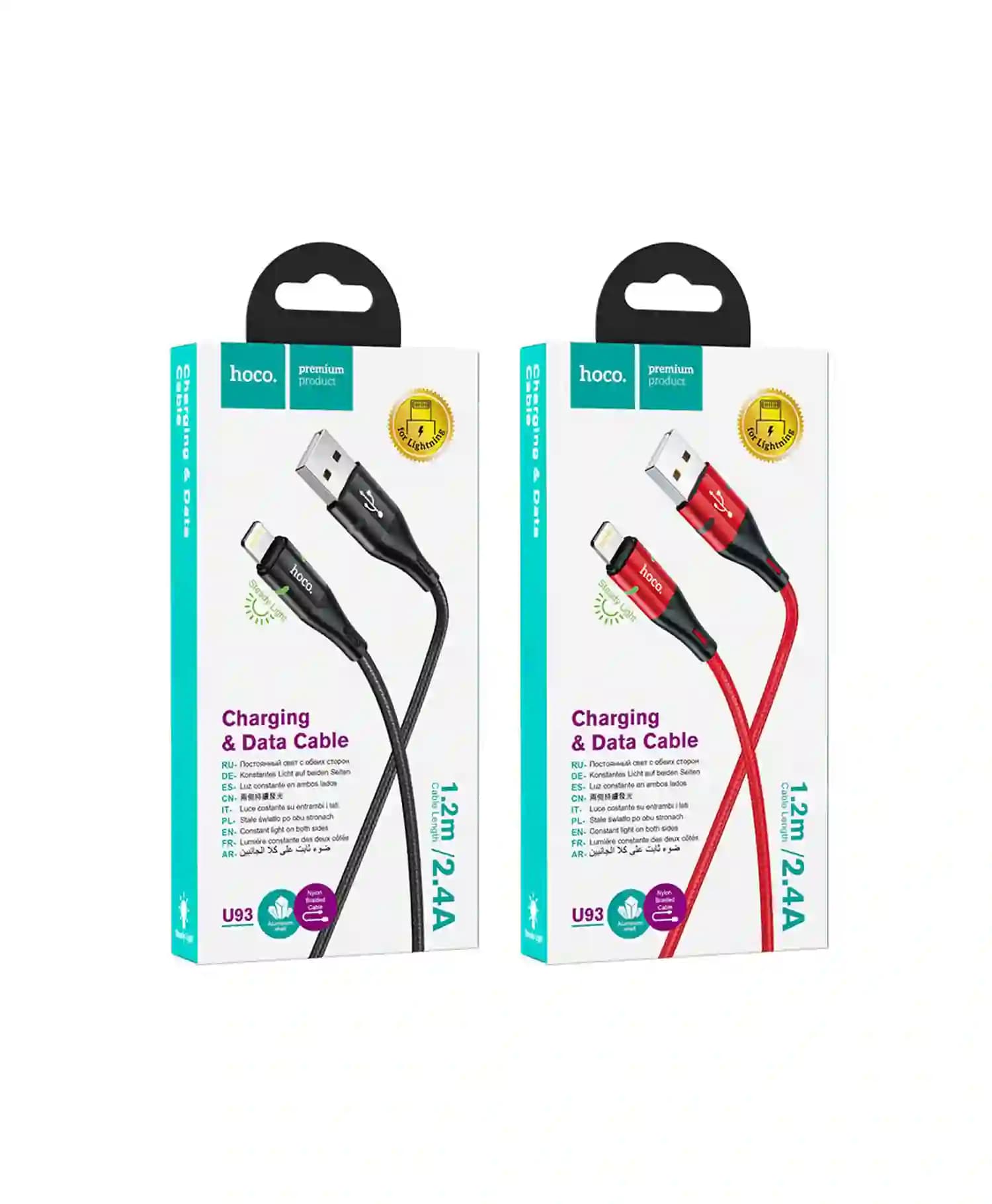 کابل تبدیل USB به Lightning هوکو مدل U93 — تصویر ۴