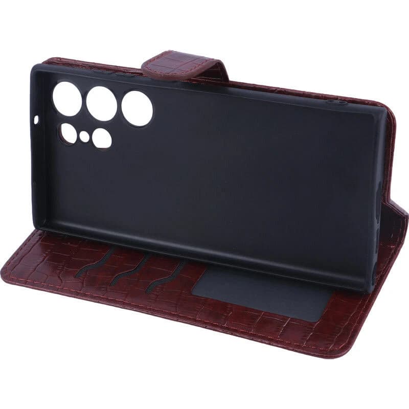 کیف چرمی پوست ماری مگنتی سامسونگ Galaxy S23 Ultra محافظ لنزدار — تصویر ۸