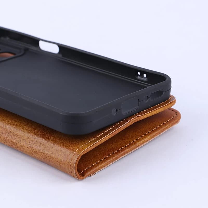 کیف چرمی مگنتی سامسونگ Galaxy A17 محافظ لنزدار — تصویر ۶