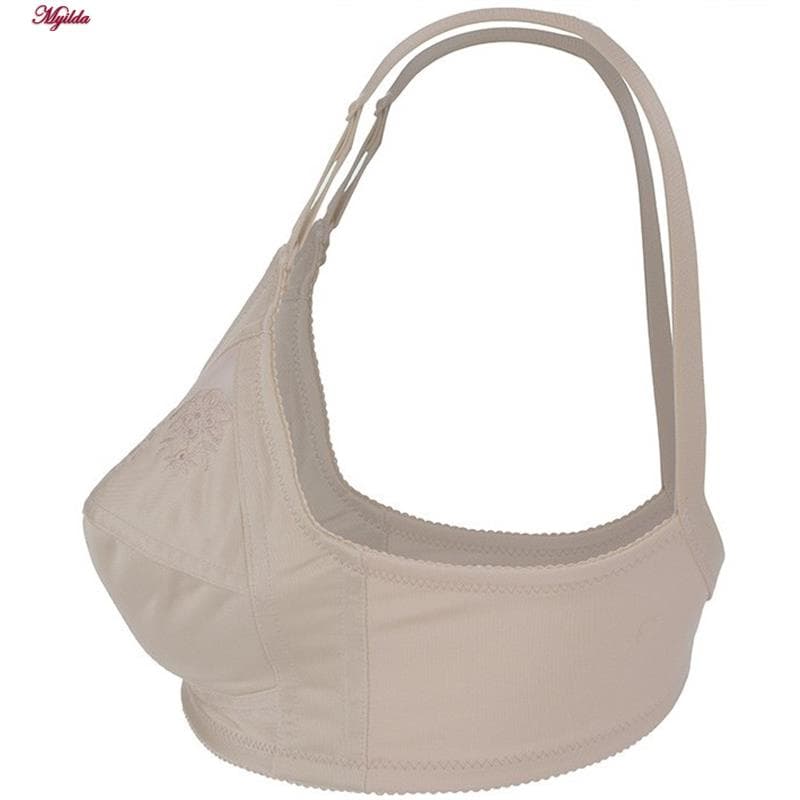 سوتین زنانه سه تکه گلدوزی کرم لین کد 4680-400 — تصویر ۳