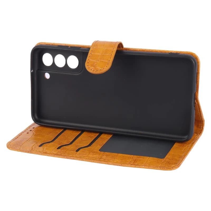 کیف چرمی پوست ماری مگنتی محافظ لنزدار Samsung Galaxy S21 FE 5G — تصویر ۸