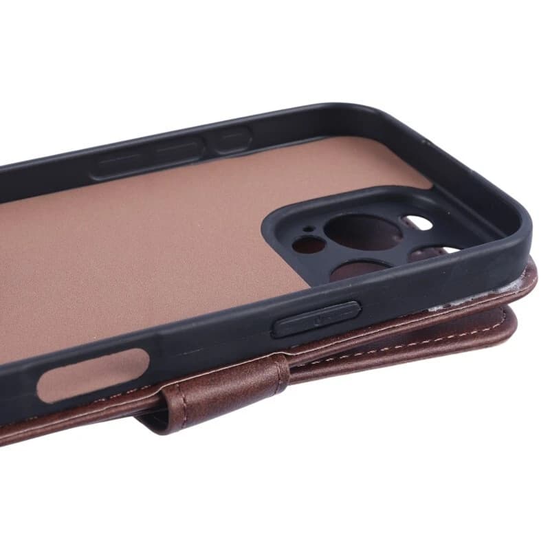 کیف چرمی مگنتی آیفون iPhone 16 Pro محافظ لنزدار — تصویر ۷