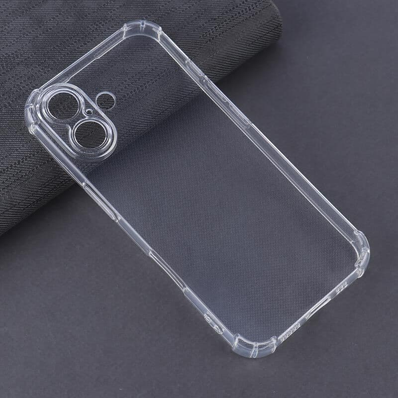 قاب ژله ای ضربه گیر بی رنگ آیفون iPhone 16 محافظ لنزدار