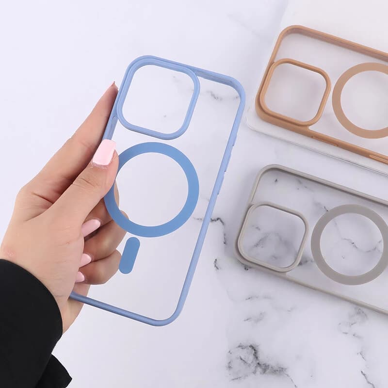 قاب PC مگ سیف آیفون iPhone 16 Pro دور رنگی — تصویر ۵