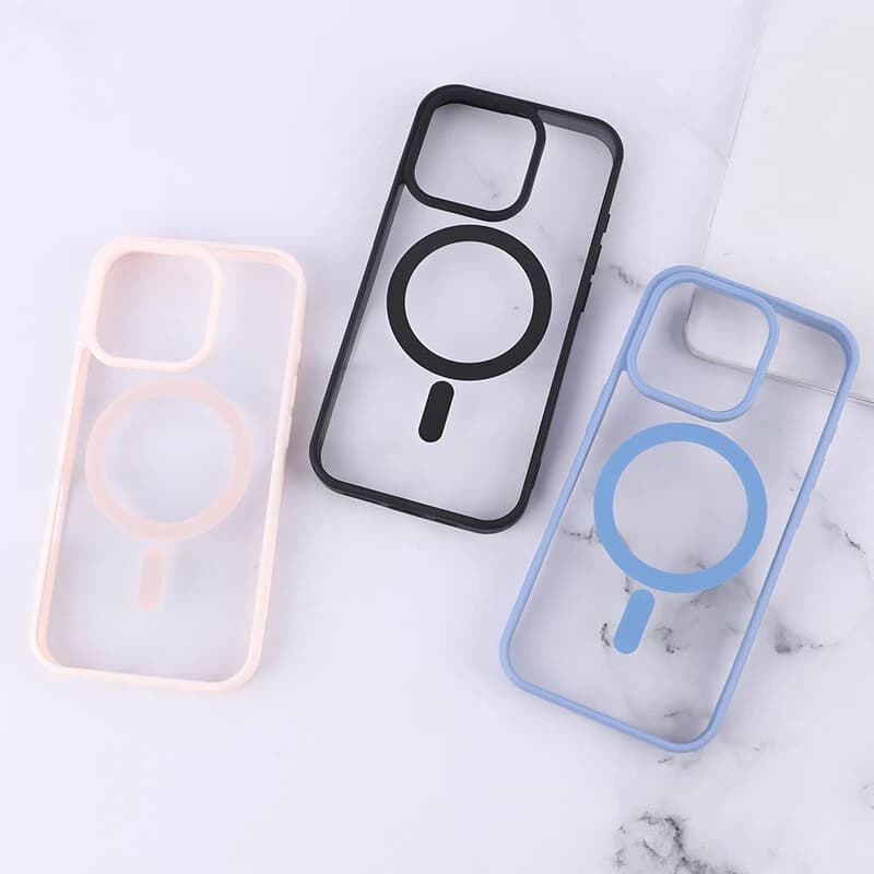 قاب PC مگ سیف آیفون iPhone 16 Pro دور رنگی — تصویر ۳