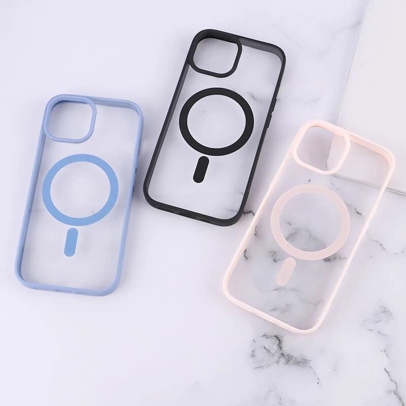 قاب PC مگ سیف آیفون iPhone 15 دور رنگی — تصویر ۳