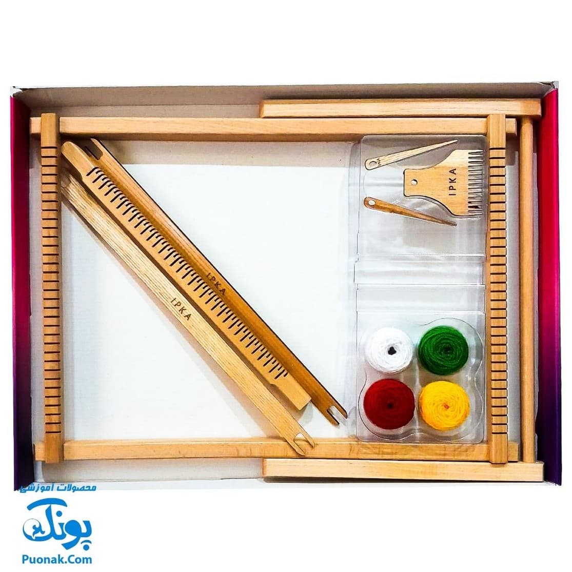 دار بافندگی چوبی بزرگ پایه دار ایپکا | WEAVING LOOM — تصویر ۲