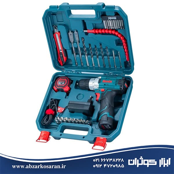 کیت دریل شارژی رونیکس 35 پارچه مدل RS_8611(کیت دریل) ronix — تصویر ۱۰