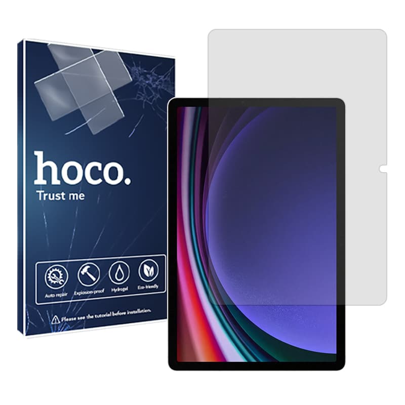 گلس سامسونگ Galaxy Tab S9 مدل نانو هیدروژل شفاف برند هوکو
