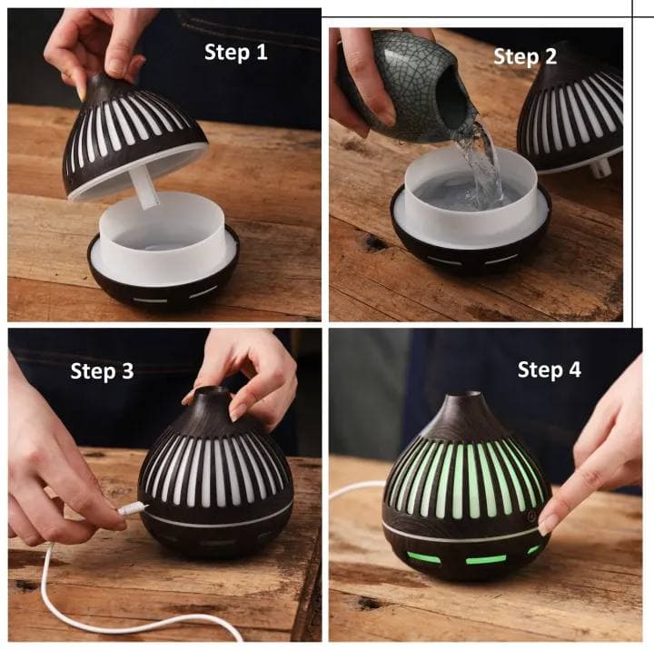 دستگاه بخور سرد طرح چوب مدل HUMIDIFIER 108 — تصویر ۴