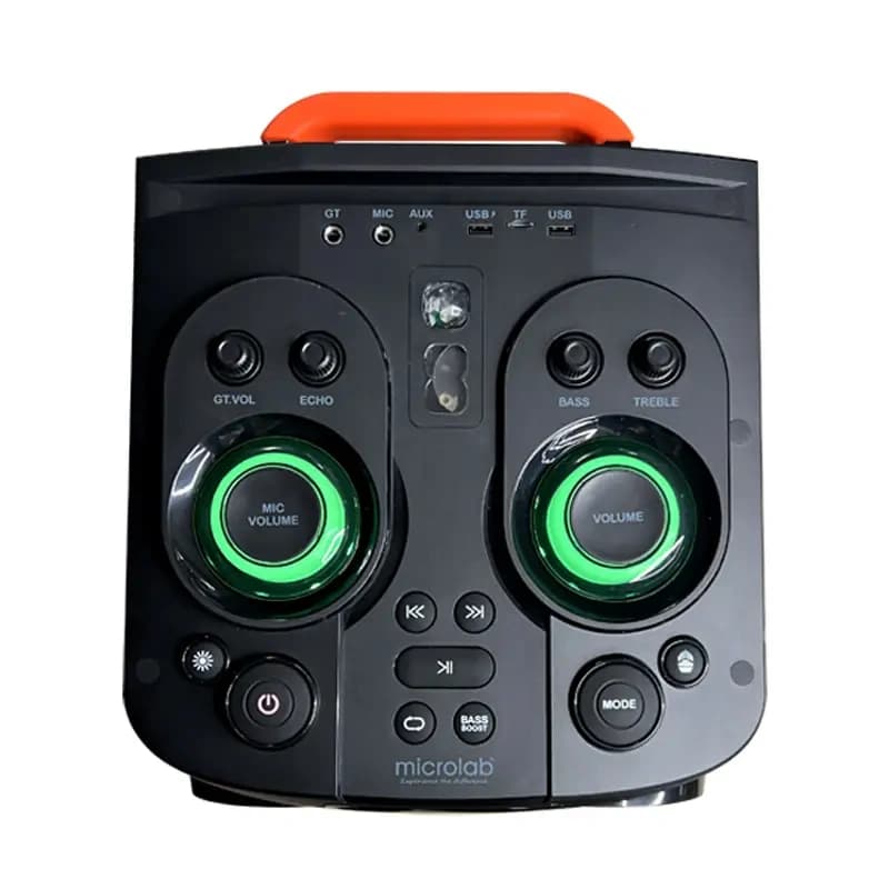 پخشکننده خانگی میکرولب مدل DJ_V400 3D UFO LIGHT مجموعه دو عددی — تصویر ۲
