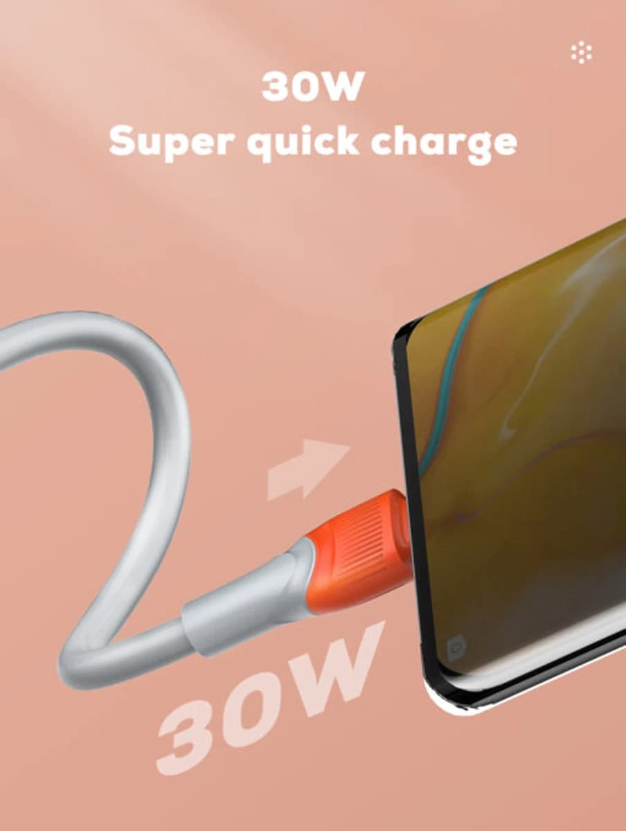 کابل شارژ 30 وات 1 متر USB به Type-C مارک LDNIO مدل LS601 — تصویر ۷