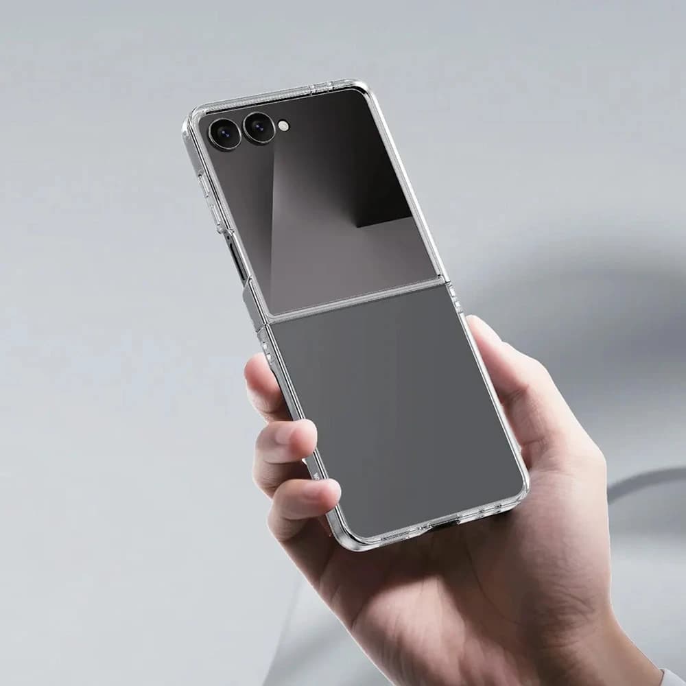 قاب Delgado تمام شفاف Samsung Galaxy Z Flip 7 مارک Green Lion — تصویر ۵