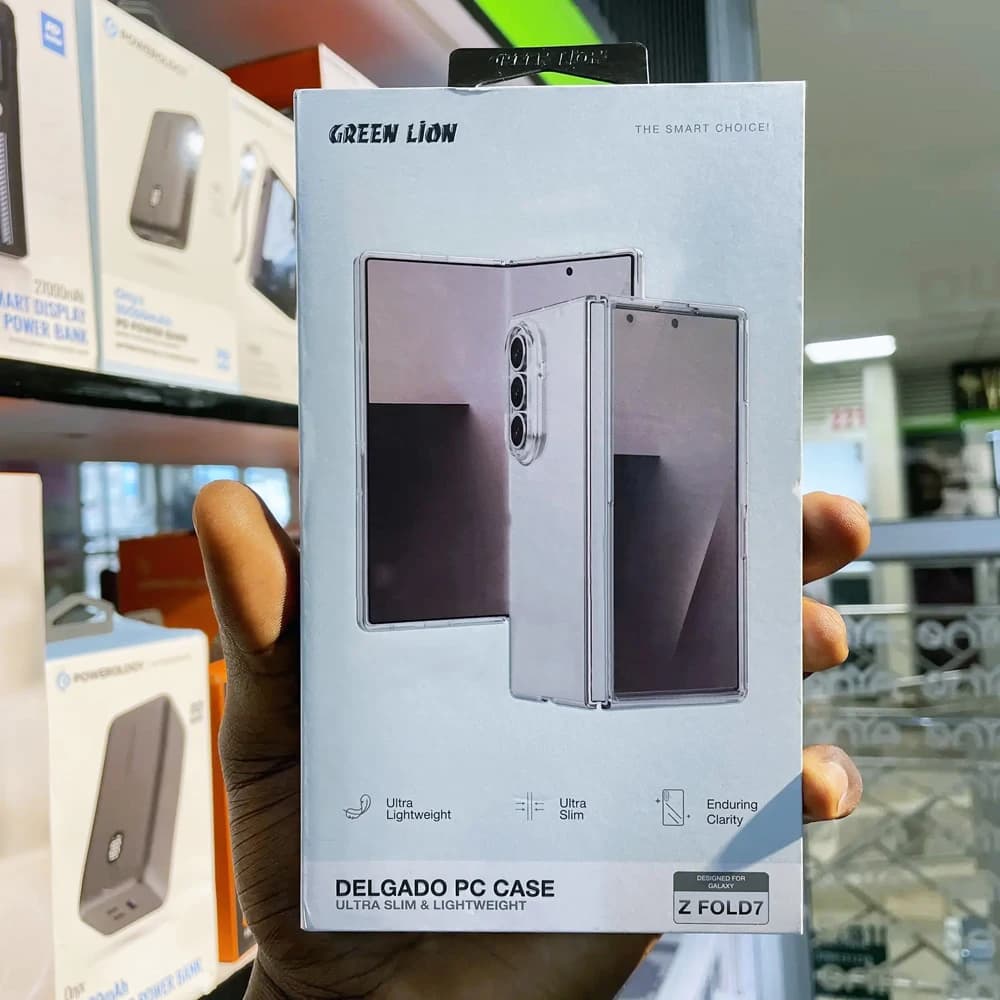 قاب Delgado تمام شفاف Samsung Galaxy Z Fold 7 مارک Green Lion — تصویر ۵
