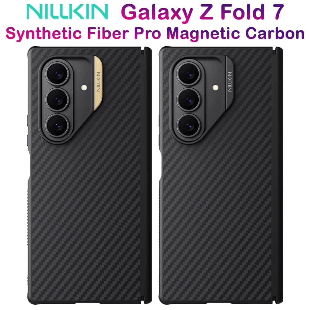 قاب مگنتی فیبری Samsung Galaxy Z Fold 7 مارک نیلکین مدل Synthetic Fiber Pro