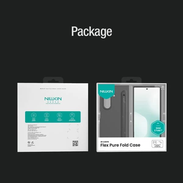 قاب سیلیکونی با قلم هوشمند Samsung Galaxy Z Fold 7 مارک نیلکین مدل Flex Pure Fold — تصویر ۶
