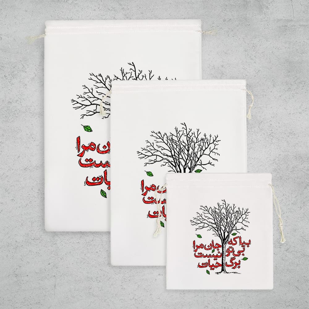 کیسه نظم دهنده بیا که جان مرا بی تو نیست برگ حیات — تصویر ۲