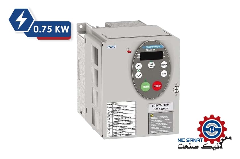 اینورتر سه فاز 0.75KW سری ATV21 اشنایدر مدل ATV21H075M3X