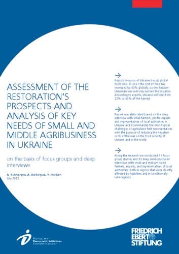 دانلود کتاب ASSESSMENT OF THE RESTORATION’S PROSPECTS AND ANALYSIS OF KEY NEEDS OF SMALL AND MIDDLE AGRIBUSINESS IN UKRAINE on the basis of focus groups and deep interviews