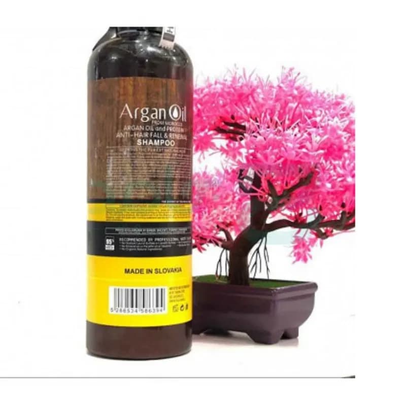 شامپو تقویت‌کننده و ترمیم‌کننده مو لایتنس مدل argan حجم 900 میلی‌لیتر به همراه ماسک مو لایتنس مدل argan oil حجم 1000 میلی‌لیتر، حاوی روغن آرگان طبیعی، فاقد سولفات، مناسب موهای آسیب دیده و رنگ شده — تصویر ۵