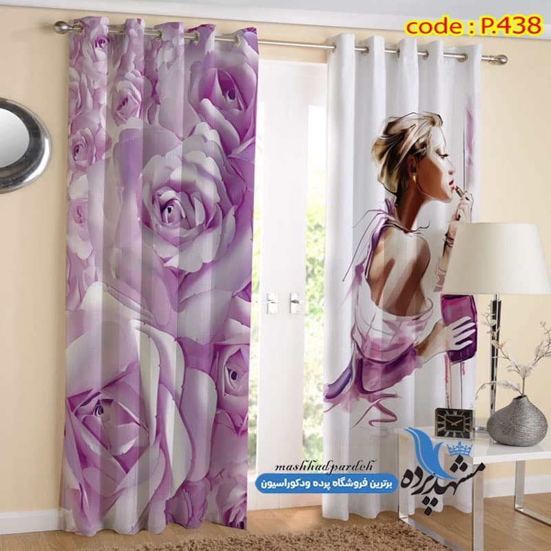پرده پانچ اسپرت طرح چهره کد P438