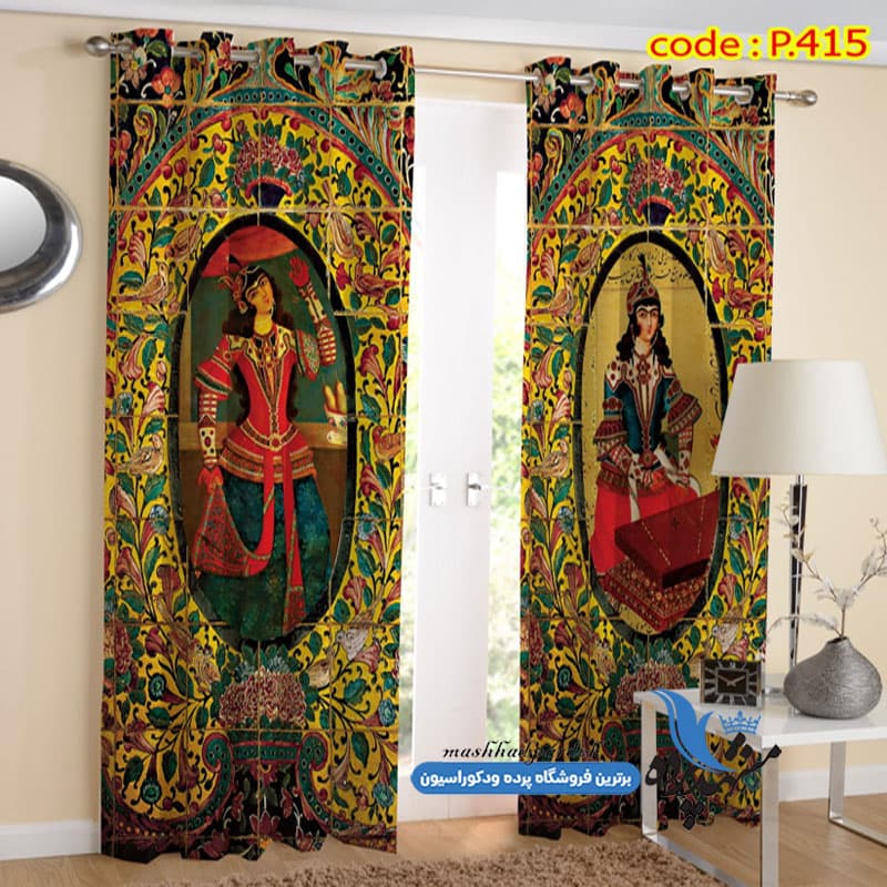 پرده پانچ طرح کلاسیک کد P415
