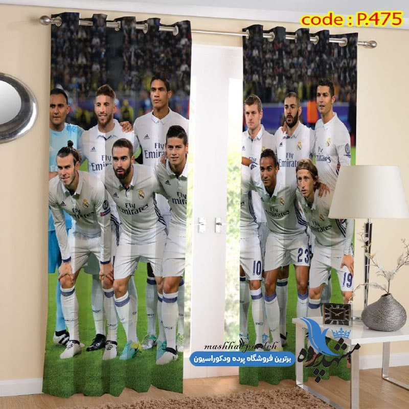 پرده پانچ ورزشی طرح رئال مادرید کد P475