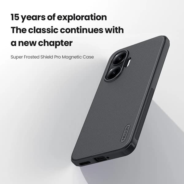 قاب ضد ضربه مگنتی Xiaomi Poco F7 مارک نیلکین مدل Super Frosted Shield Pro Magnetic — تصویر ۷