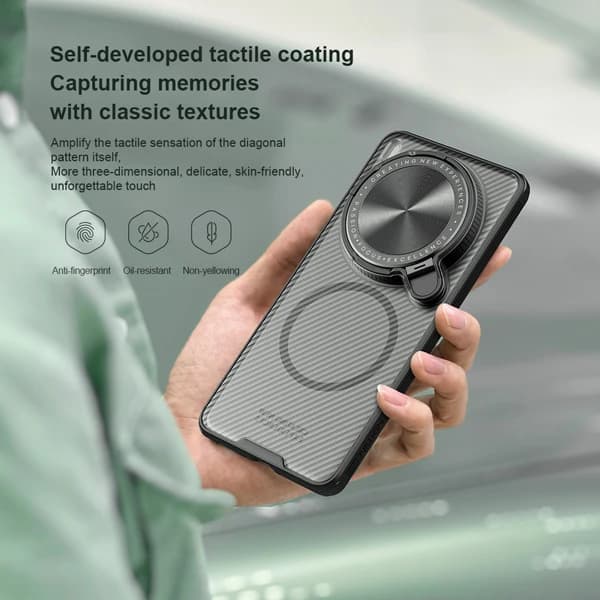 گارد مگنتی نیمه شفاف کمرا استند Vivo X200 Ultra مارک نیلکین مدل Camshield Prop Clear — تصویر ۳