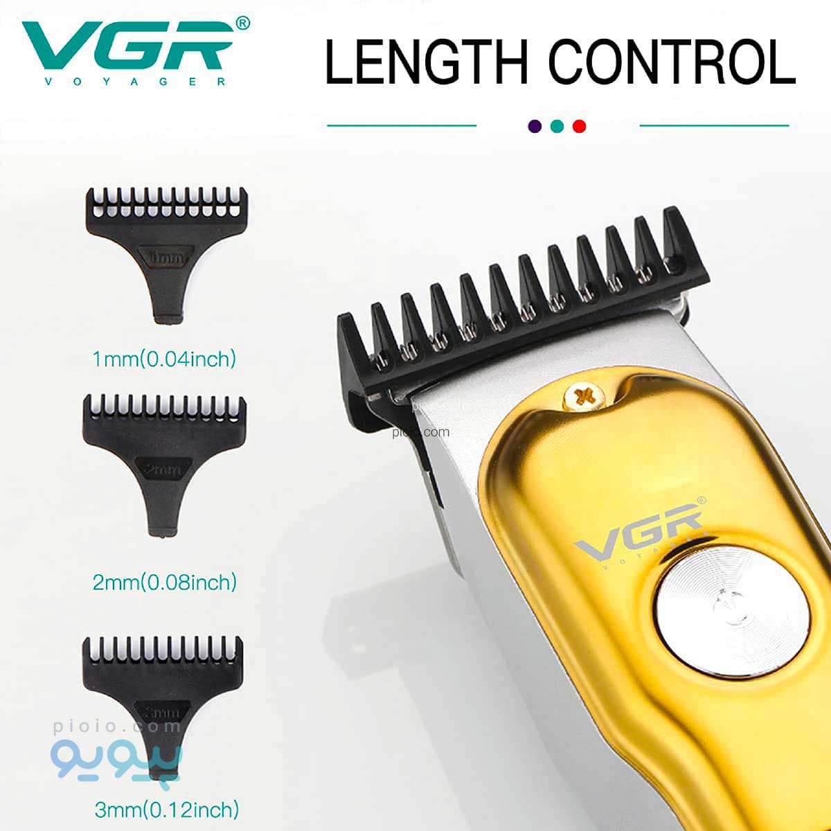 ماشین اصلاح خط زن وی جی آر ایتم VGR-290 عمده و کارتنی — تصویر ۷