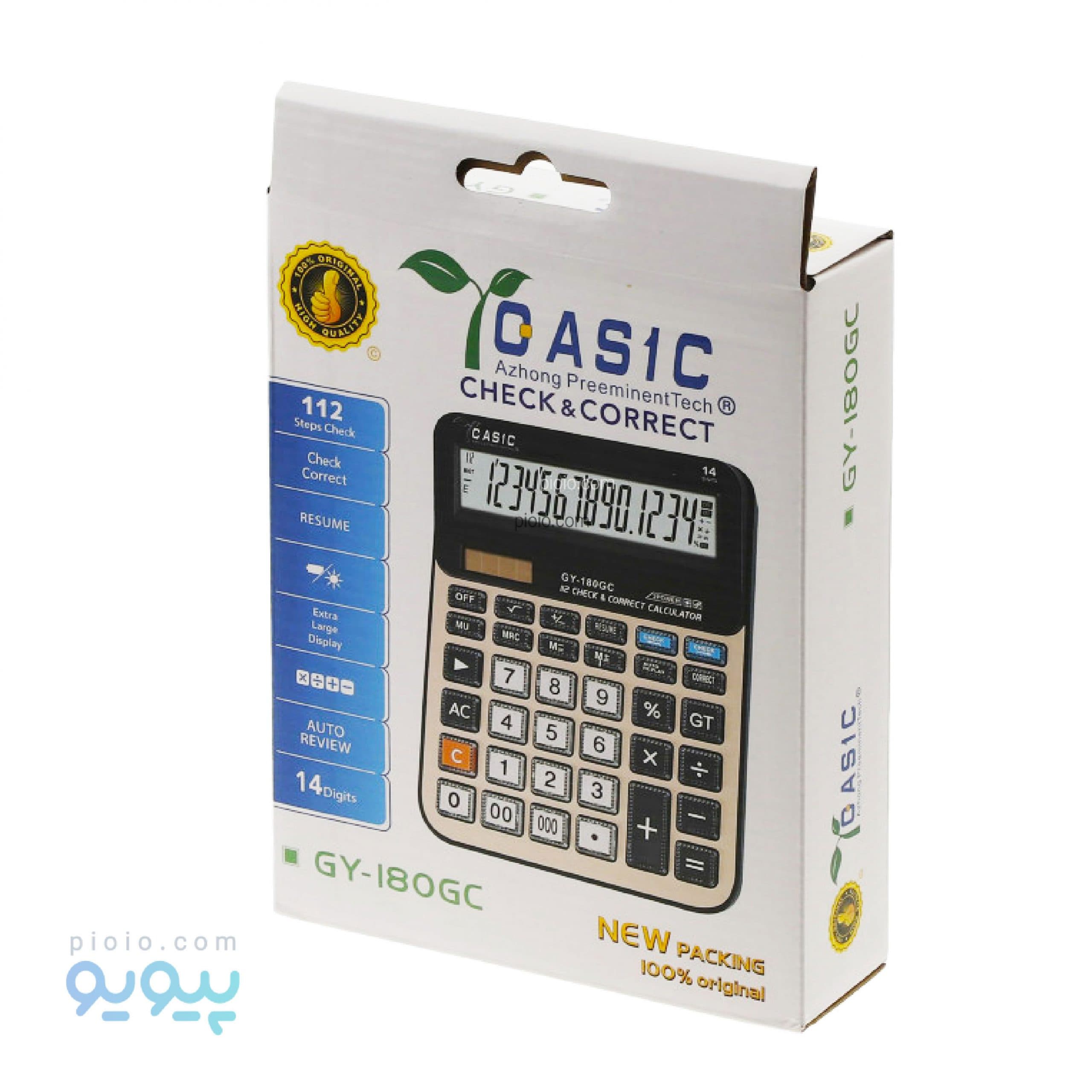 ماشین حساب کاسیک مدل GY-180GC تک و عمده — تصویر ۲