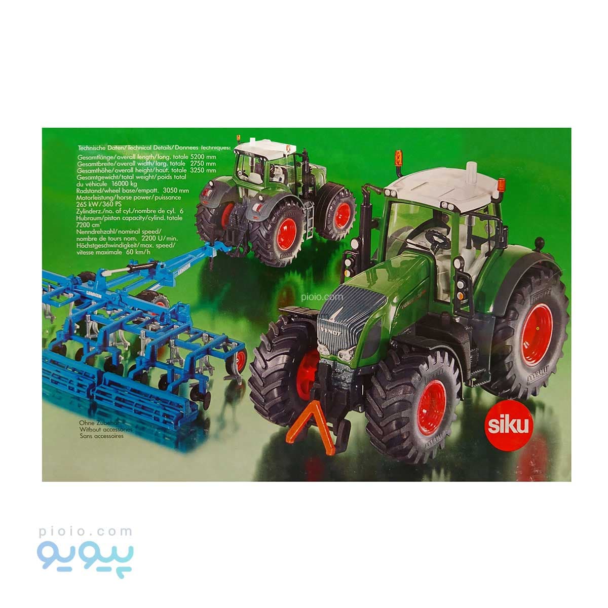 ماکت تراکتور فلزی Fendt 936 Vario سیکو آیتم 3258 — تصویر ۳