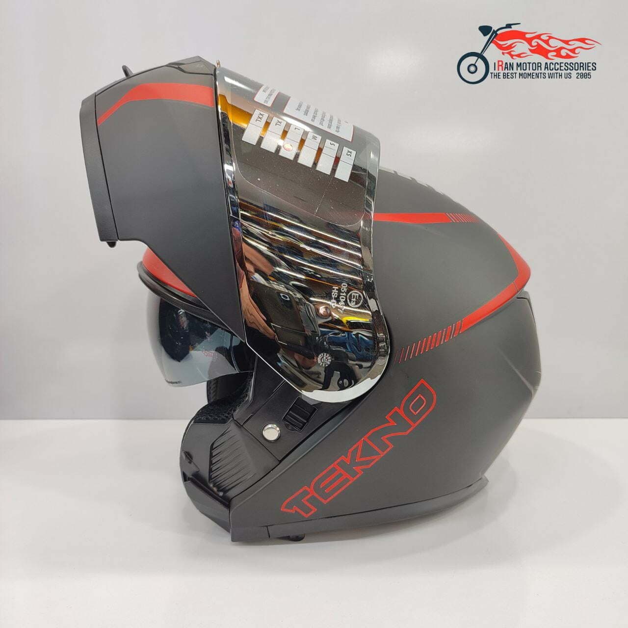 کلاه کاسکت فک متحرک تکنو TEKNO کد 516 — تصویر ۲