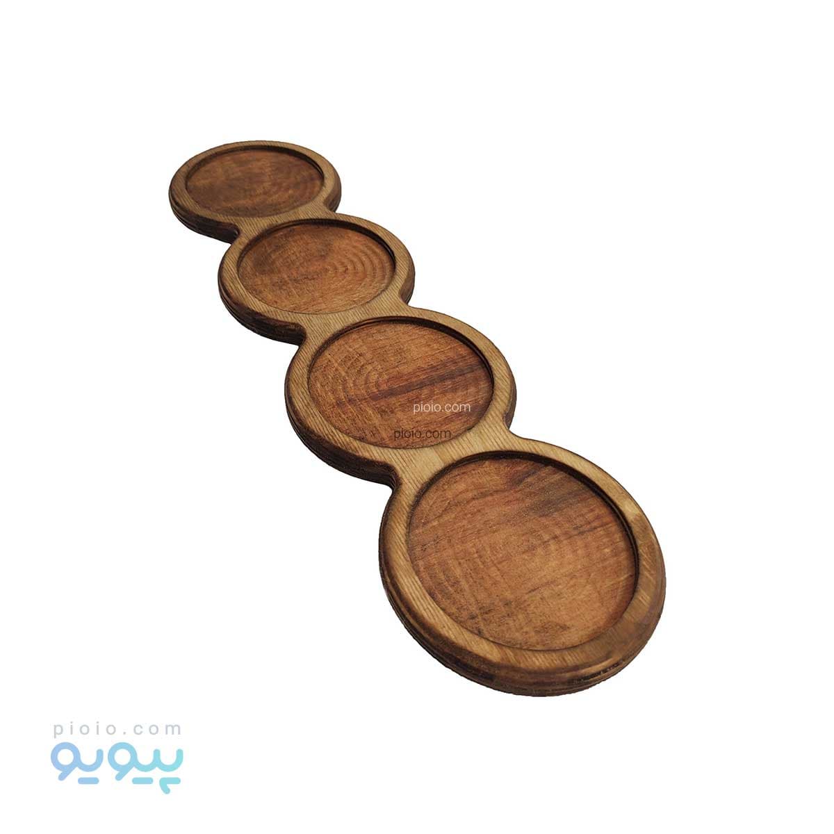 اردو خوری چوبی 4 تایی طرح گرد آیتم 4127