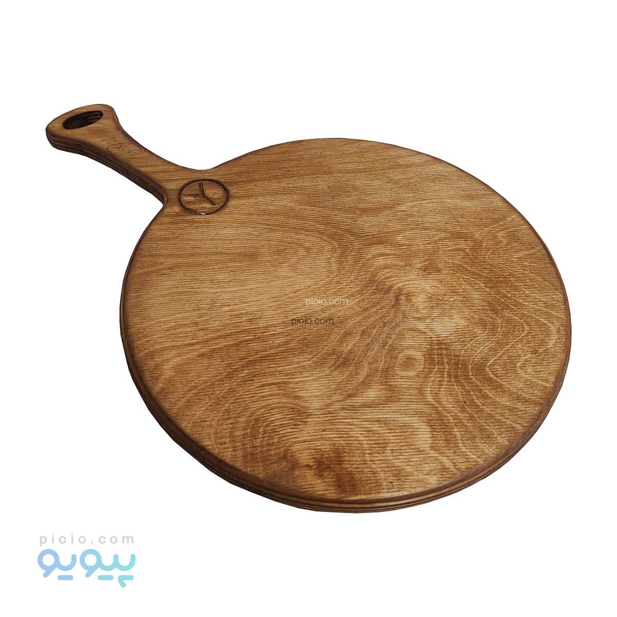 تخته سرو چوبی دایره دسته دار آیتم 4146