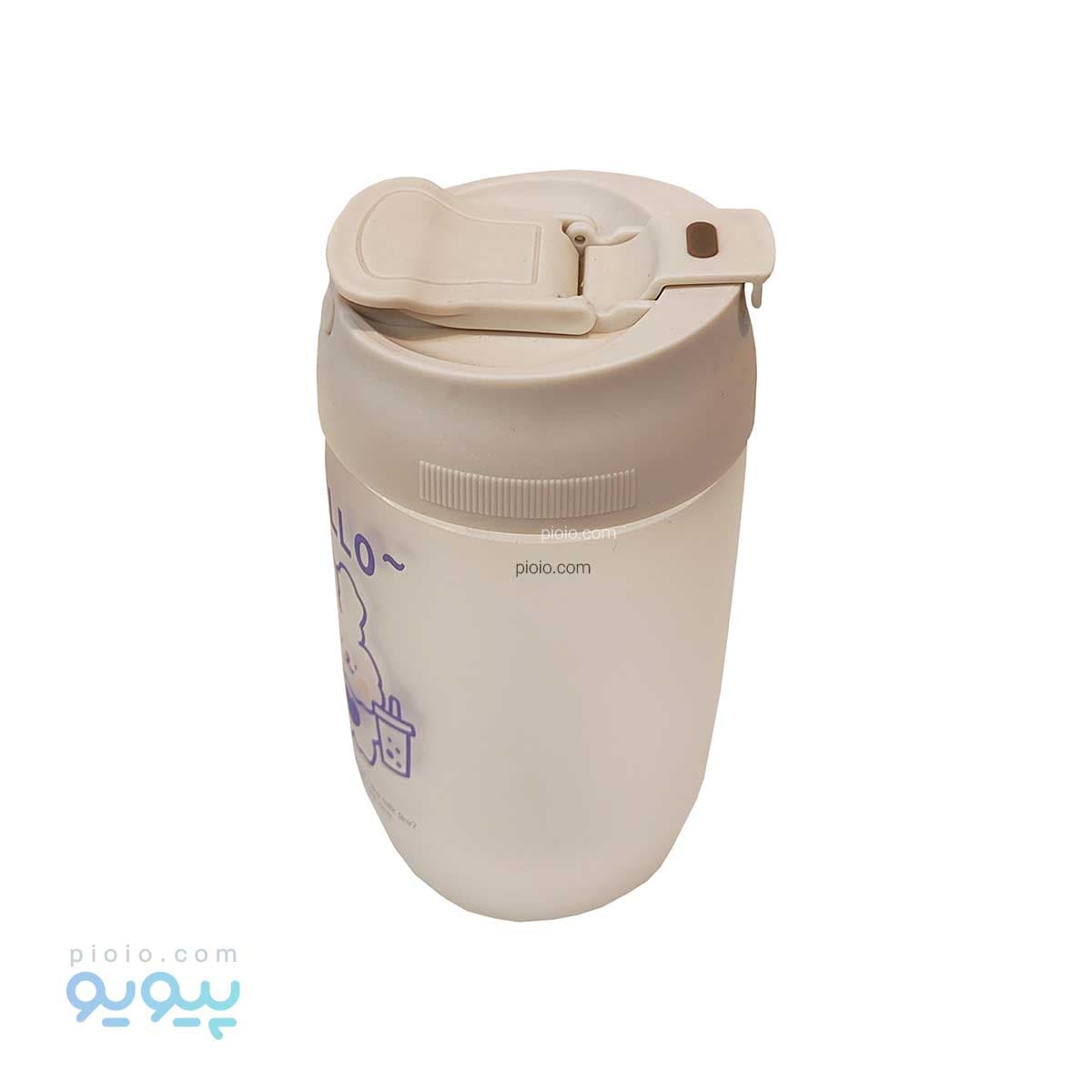 قمقمه شیشه ای مات طرح حیوانات فانتزی عمده و کارتنی — تصویر ۴