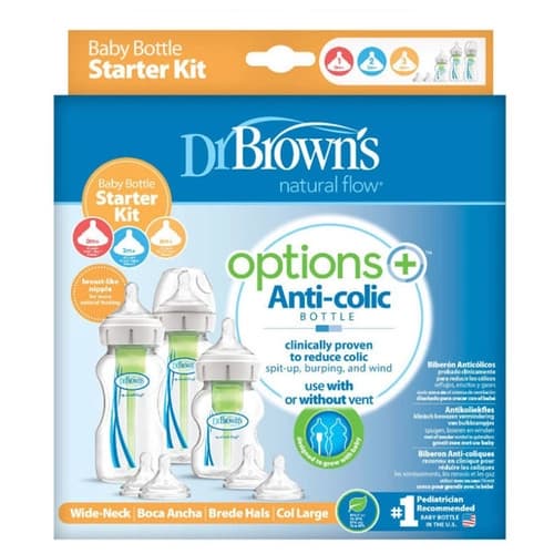 بسته 3 عددی شیشه شیر+Options دکتر براون (Dr Brown’s)