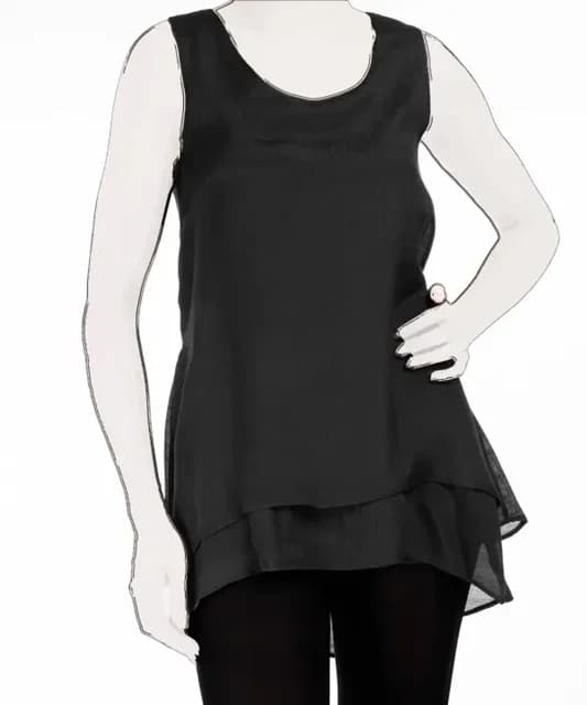 تاپ زنانه دوتیکه حریر برند جوتی جینز