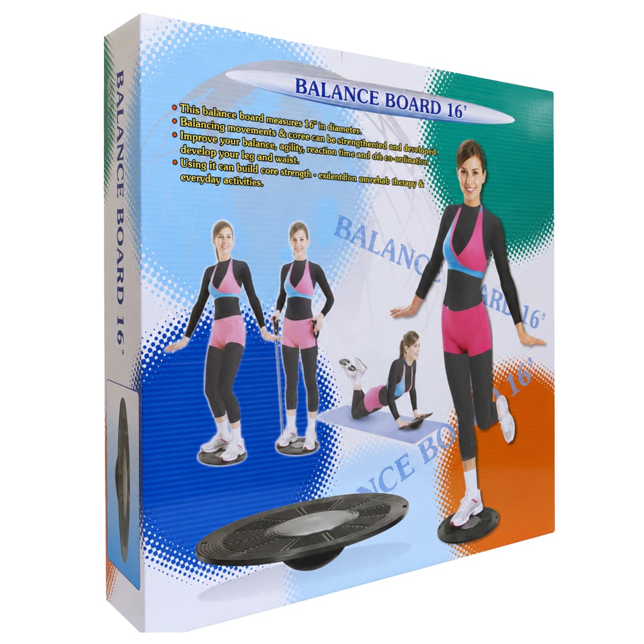 صفحه تعادل مگا فیتنس MegaFitness مدل 16-630 قطر 40 سانتی متر — تصویر ۷