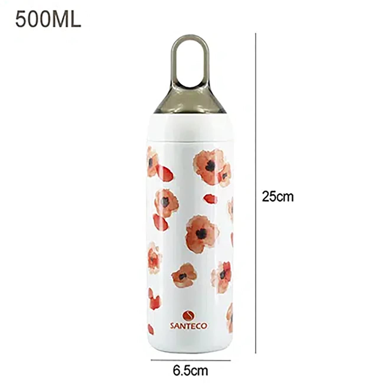 بطری آب دوجداره سانتکو مدل HC-500-8-A ظرفیت 500ml مناسب نوشیدنی گرم و سرد — تصویر ۵