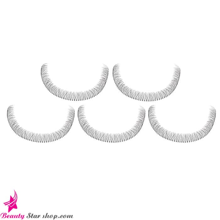 مژه ریسه ای مو طبیعی فر D دوو سایز 10 میلی متر — تصویر ۳