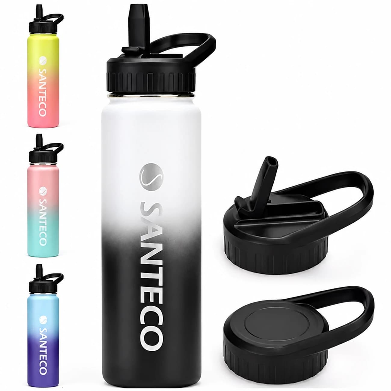 قمقمه ورزشی سانتکو SANTECO مدل HD-710HB گنجایش 710 میلی لیتر — تصویر ۳