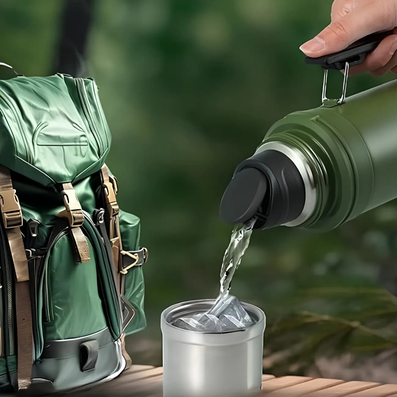 فلاسک دوجداره سانتکو SANTECO مدل HY-1000-16 ظرفیت 1 لیتر — تصویر ۶