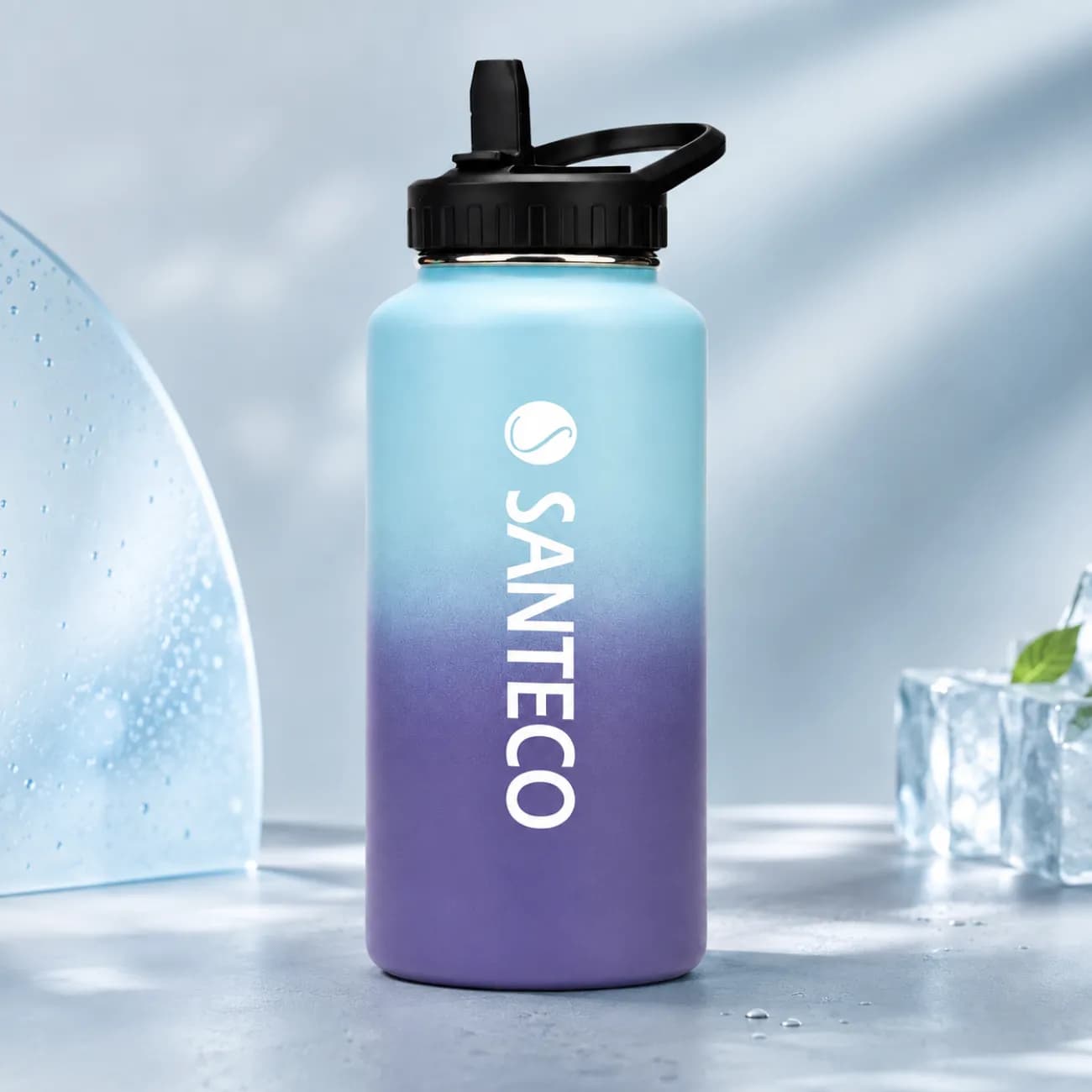 قمقمه ورزشی سانتکو Santeco مدل HD-1900HB-1 ظرفیت 1900 میلی لیتر — تصویر ۷