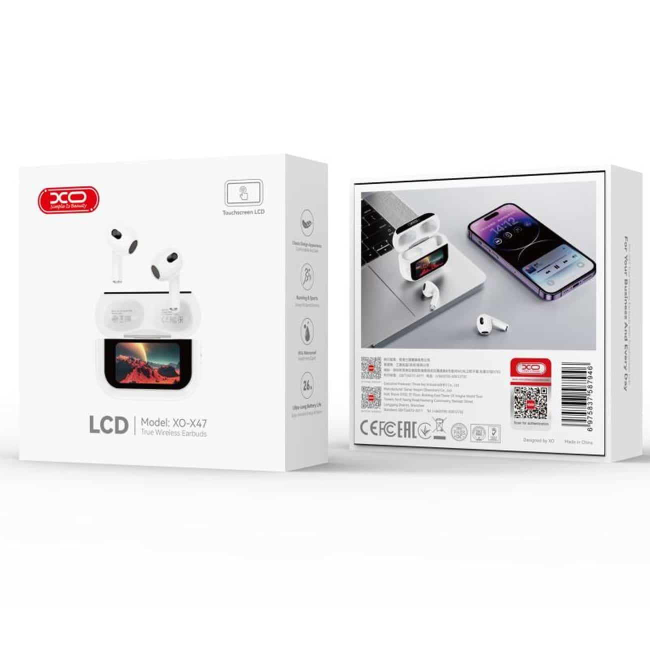 هندزفری بلوتوثی ایکس او XO مدل X47 با نمایشگر LCD — تصویر ۹
