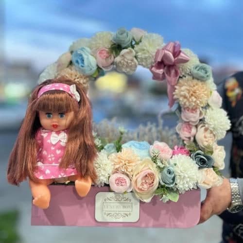 ارسال دسته گل برای هدیه روز دختر به نوزاد 4903