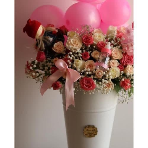 ارسال دسته گل برای نوزاد دختر چند هفته 4820