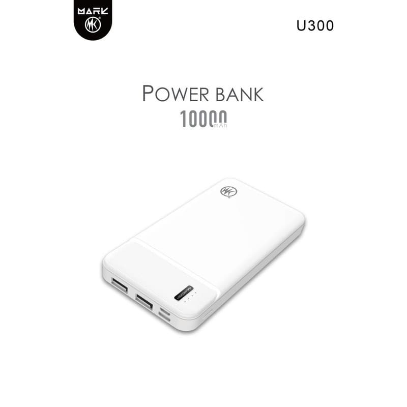 پاور بانک مارک مدل U300R ظرفیت 10000 میلی آمپر ا Mark U300R Power Bank 10000 mAh